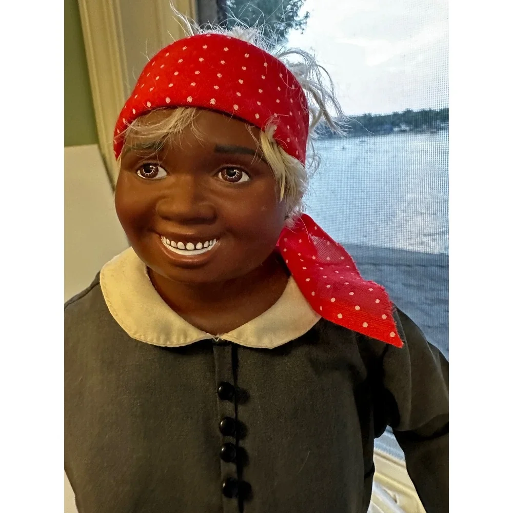 Vintage Black Americana Collector Doll 20 Inch Hand Painted folk art GWTW Mammy